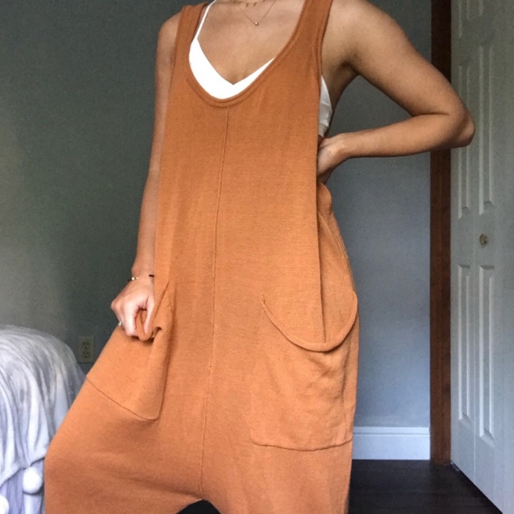 FREE PEOPLE BEACHY SLOUCHY KNIT JUMPSUIT PLAYSUIT